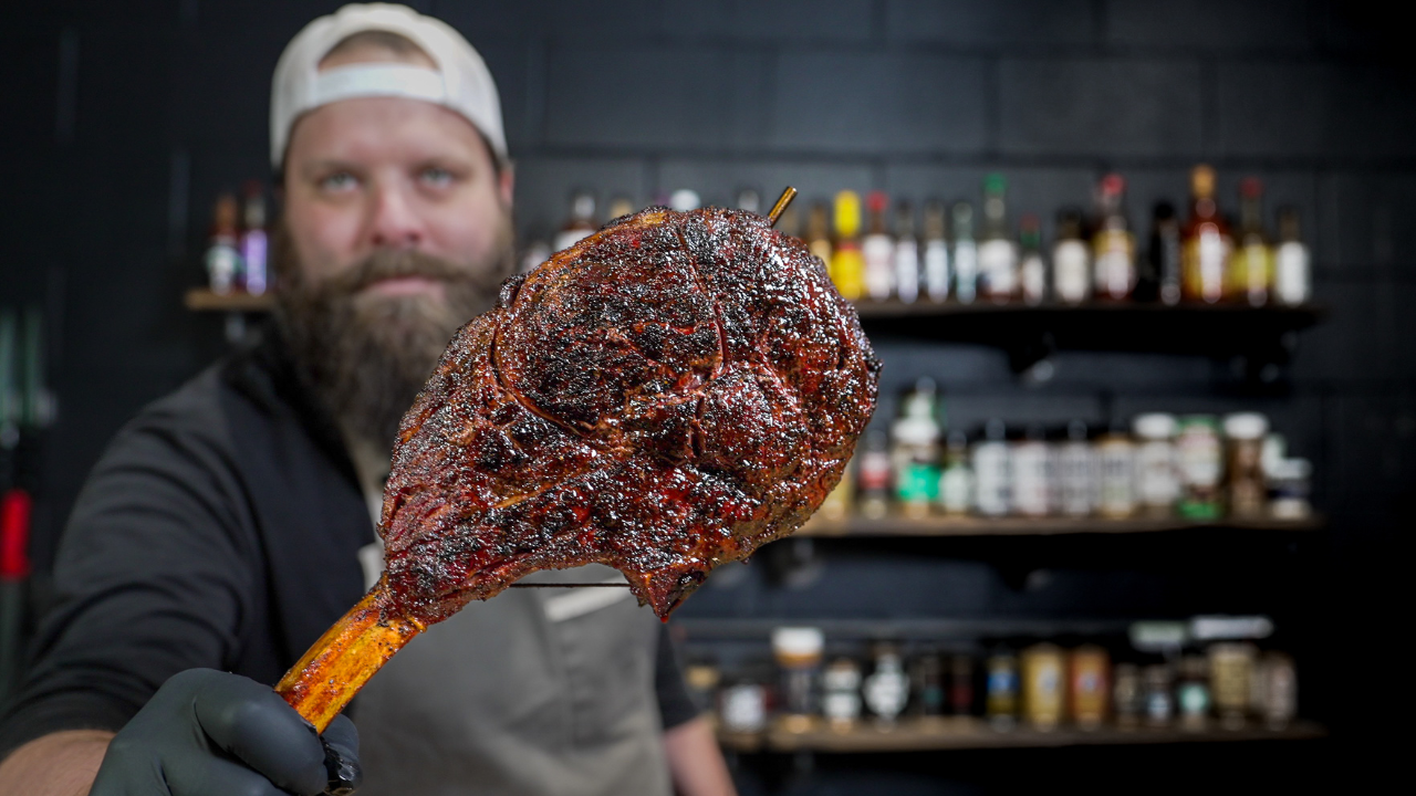 Tomahawk Steak With Cowboy Butter!