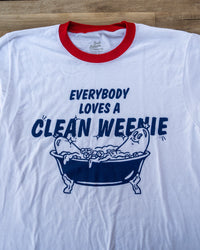 Clean Weenie Ringer Tee