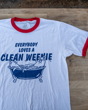 Clean Weenie Ringer Tee