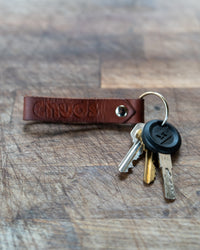 Smoked Leather Chuds Keychain