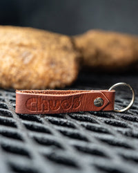 Smoked Leather Chuds Keychain