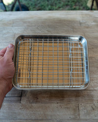 Small Stainless Steel Tray & Wire Rack