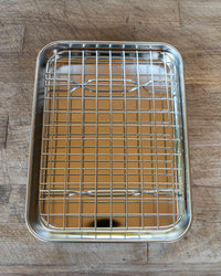 Small Stainless Steel Tray & Wire Rack