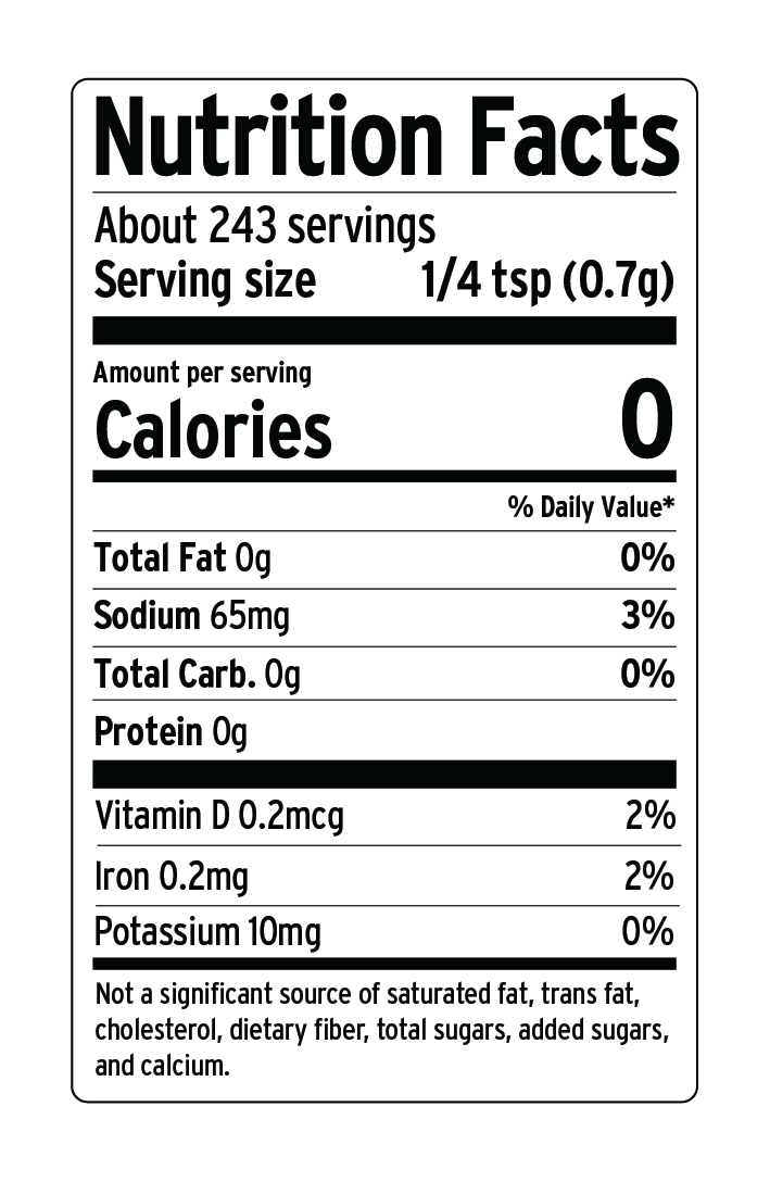 Nutrition Facts