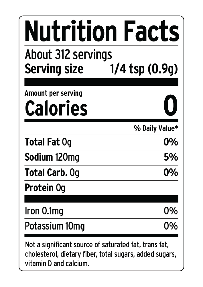 Nutrition Facts